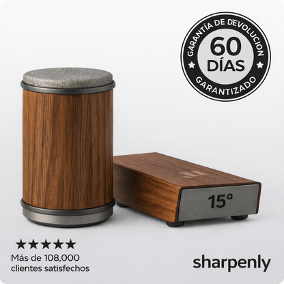 Set de afilador de cuchillos rodante de diamante Sharpenly