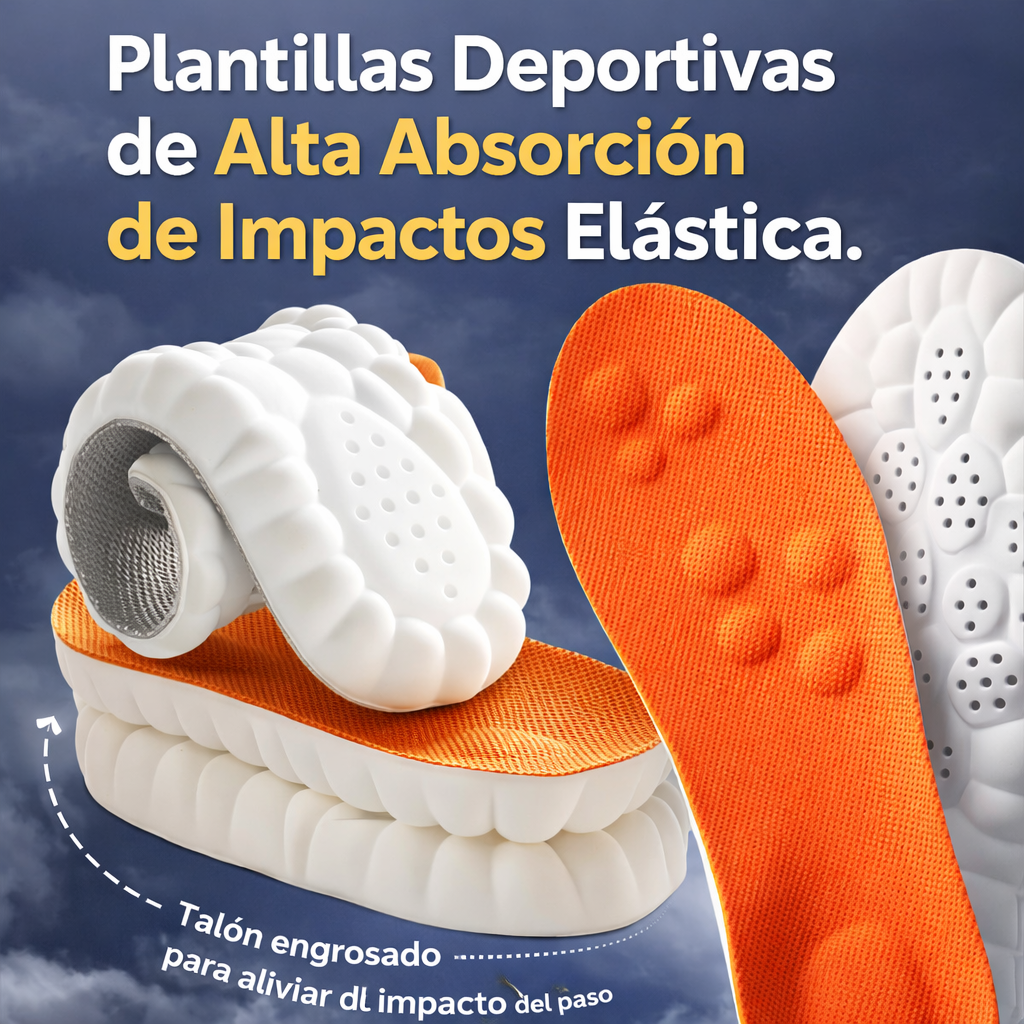 ComfortFeet Plus – Plantillas Ortopédicas Antigolpes para Uso Diario y Deportivo